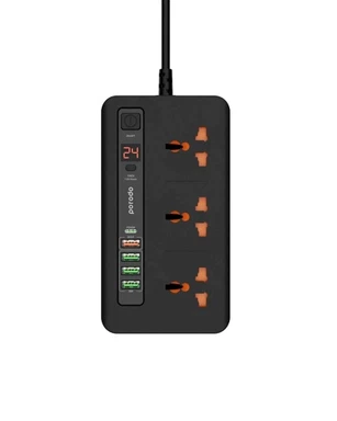 Porodo Multi-Port Power Hub 4 USB-A / USB-C Ultimate Home & Office Kit 2m