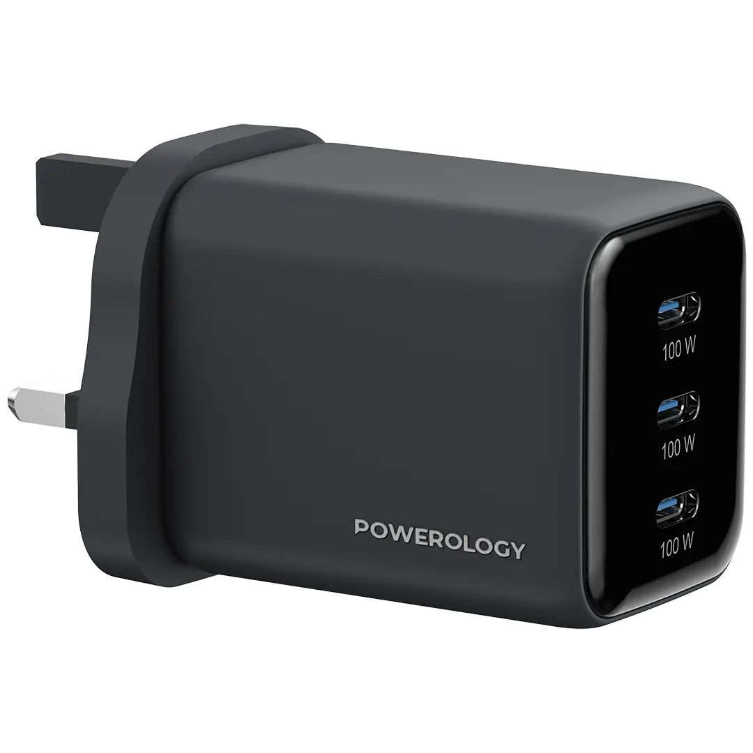 Powerology Volt-X 100W Multi-Port GaN Wall Charger