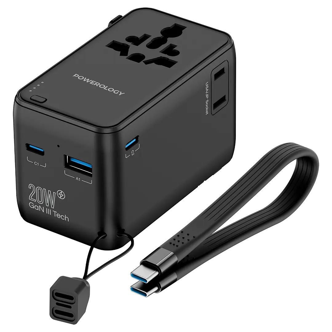 Powerology GaNex 100W Multi-Port Adapter