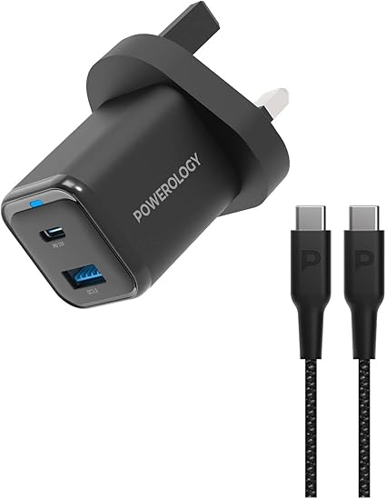 Powerology Dual Port Super Compact Quick Charger
