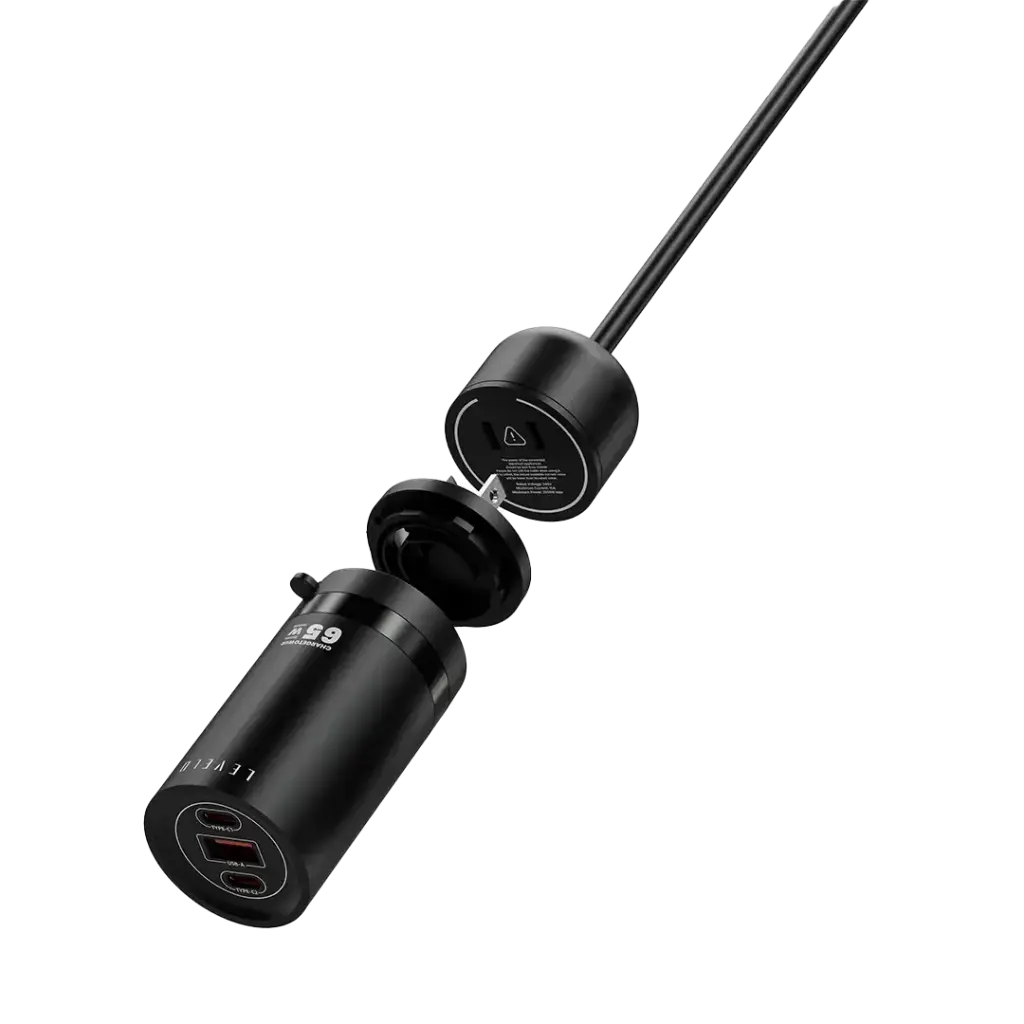 Levelo Charge Tower GaN Travel Adapter