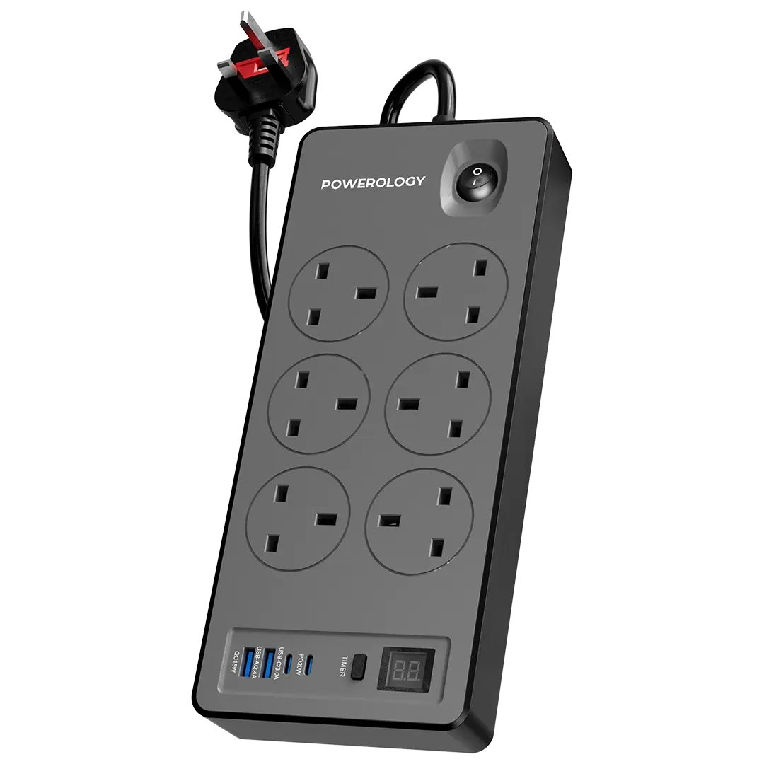 Powerology 6 AC | 2990W Power Strip PD 20W