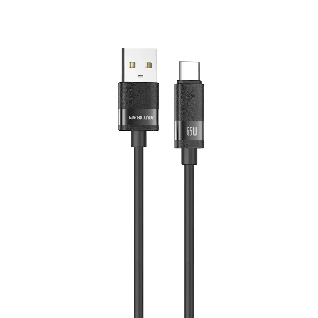 Green Lion Matte Silicone 1M Cable USB-A to USB-C 65W