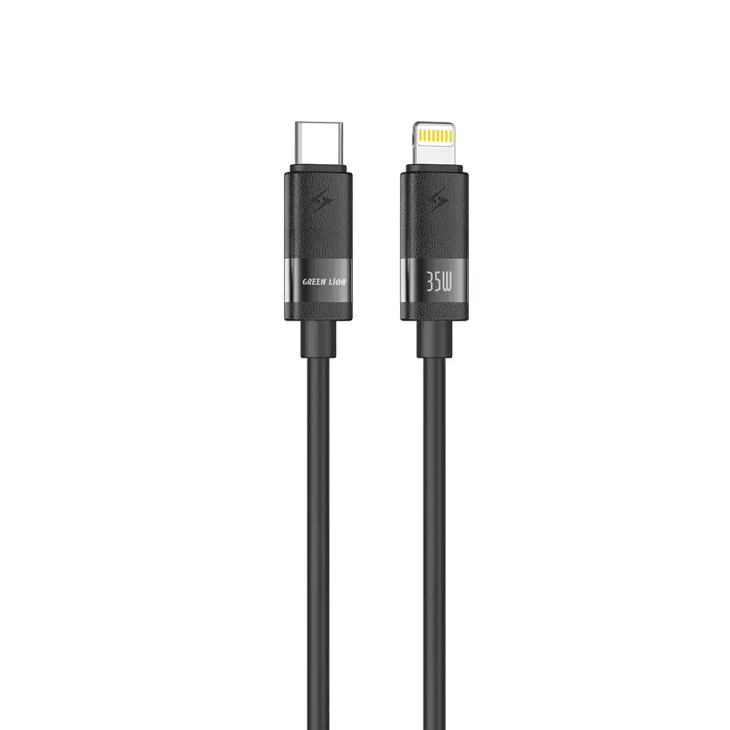 Green Lion Matte Silicone 1M Cable USB-C to Lightning 35W