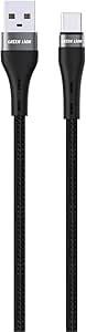 Green Lion LED Display Braided 1M Cable USB-A to Lightning 12W
