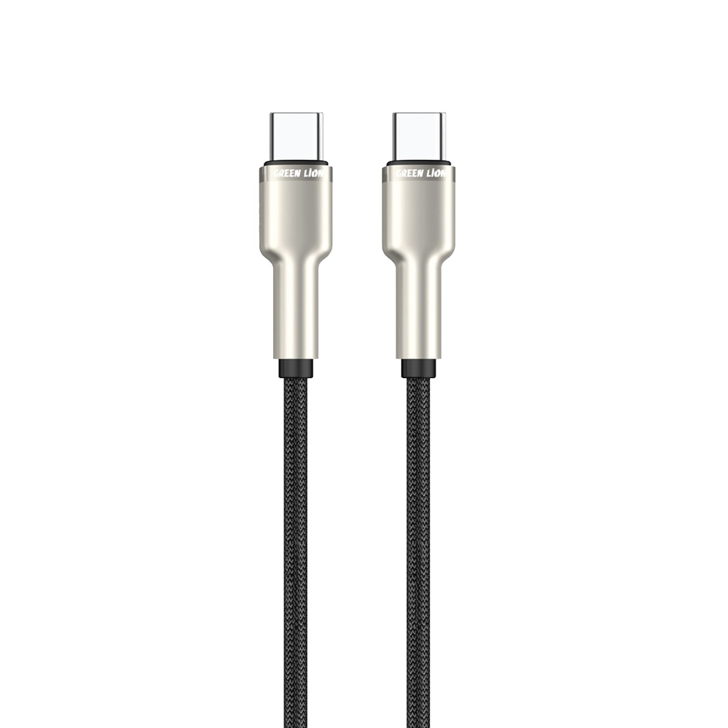 Green Lion Braided Zinc Alloy Cable USB-C to USB-C 60W