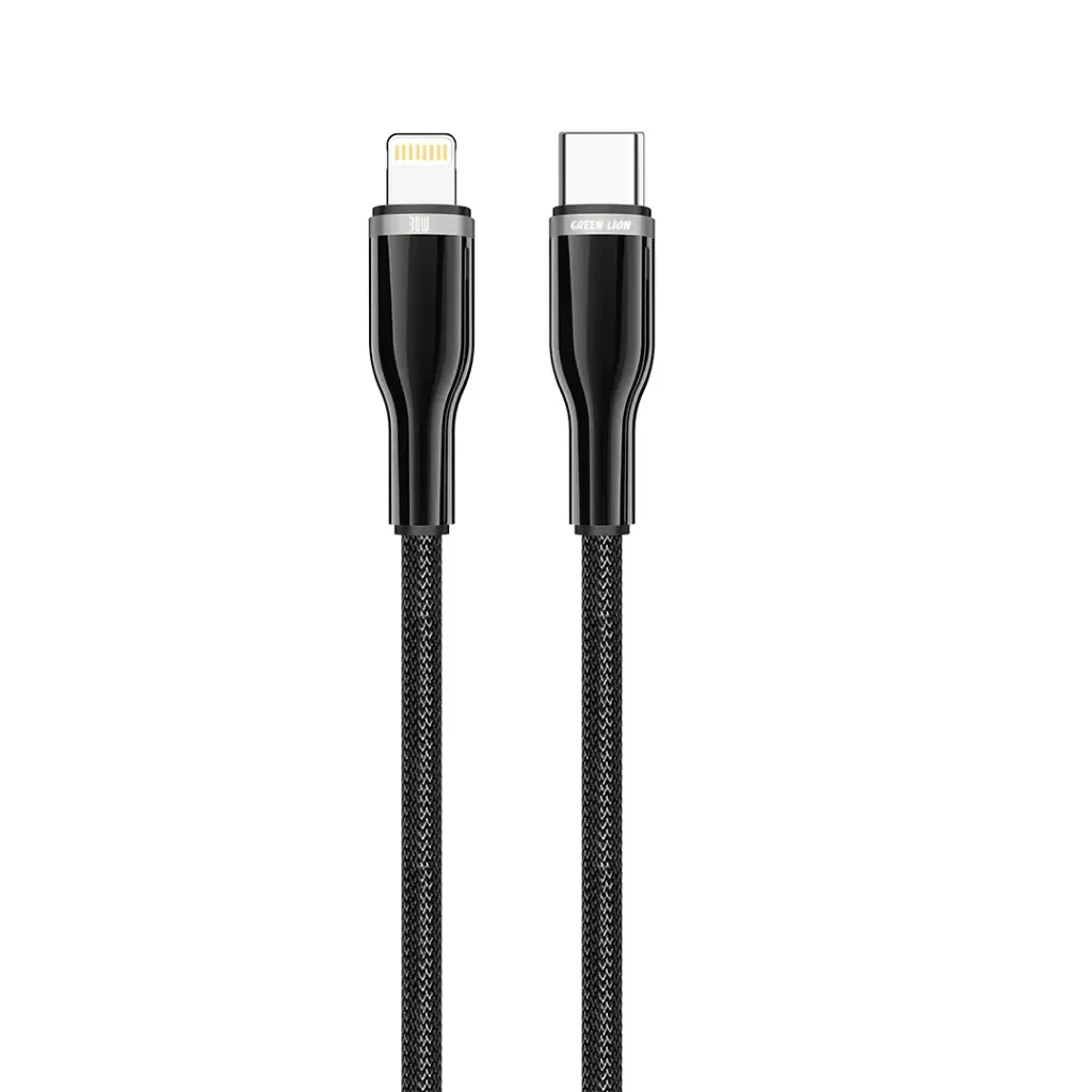 Green Lion Braided Zinc Alloy Cable USB-C to Lightning 27W