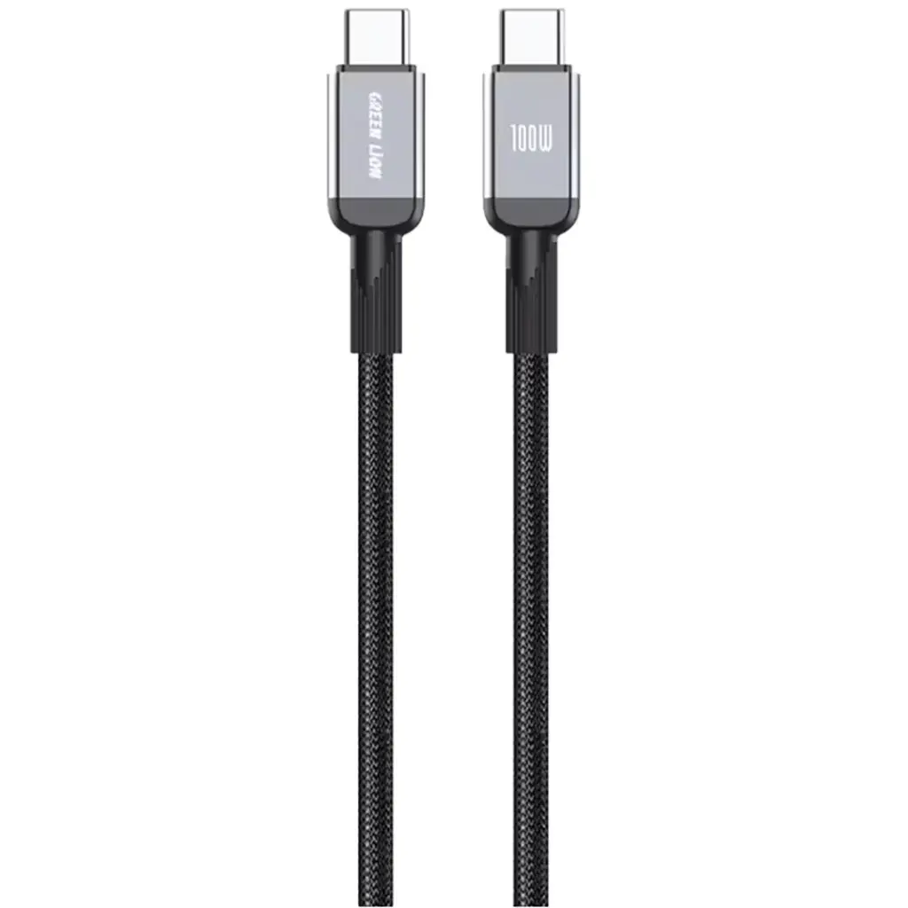 Green Lion USB-C to USB-C Durable Braided Cable PD 100W 1m