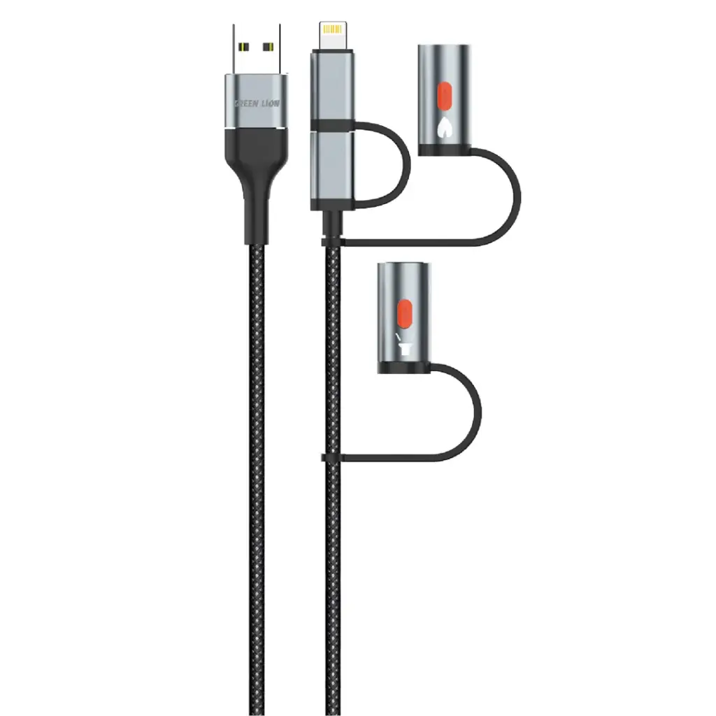 Green Lion 6 in 1 Charging Cable LED Light Ignition PD 60W