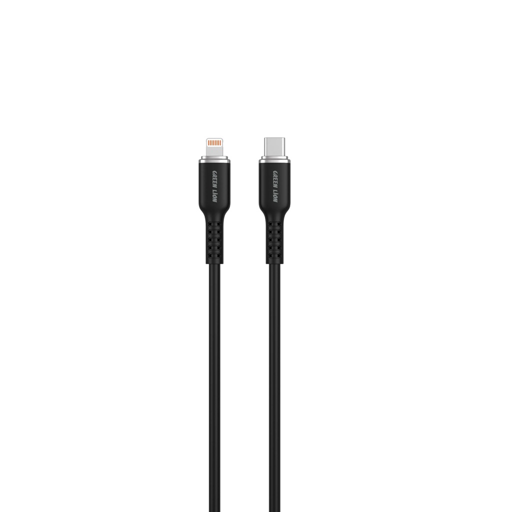 Green Lion USB-C to Lightning Silicone Cable 1m 27W