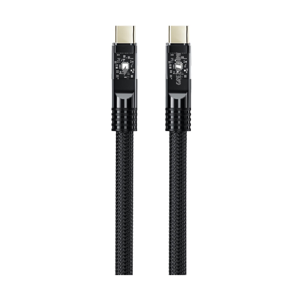 Green Lion LED Braided Cable USB-C to USB-C
