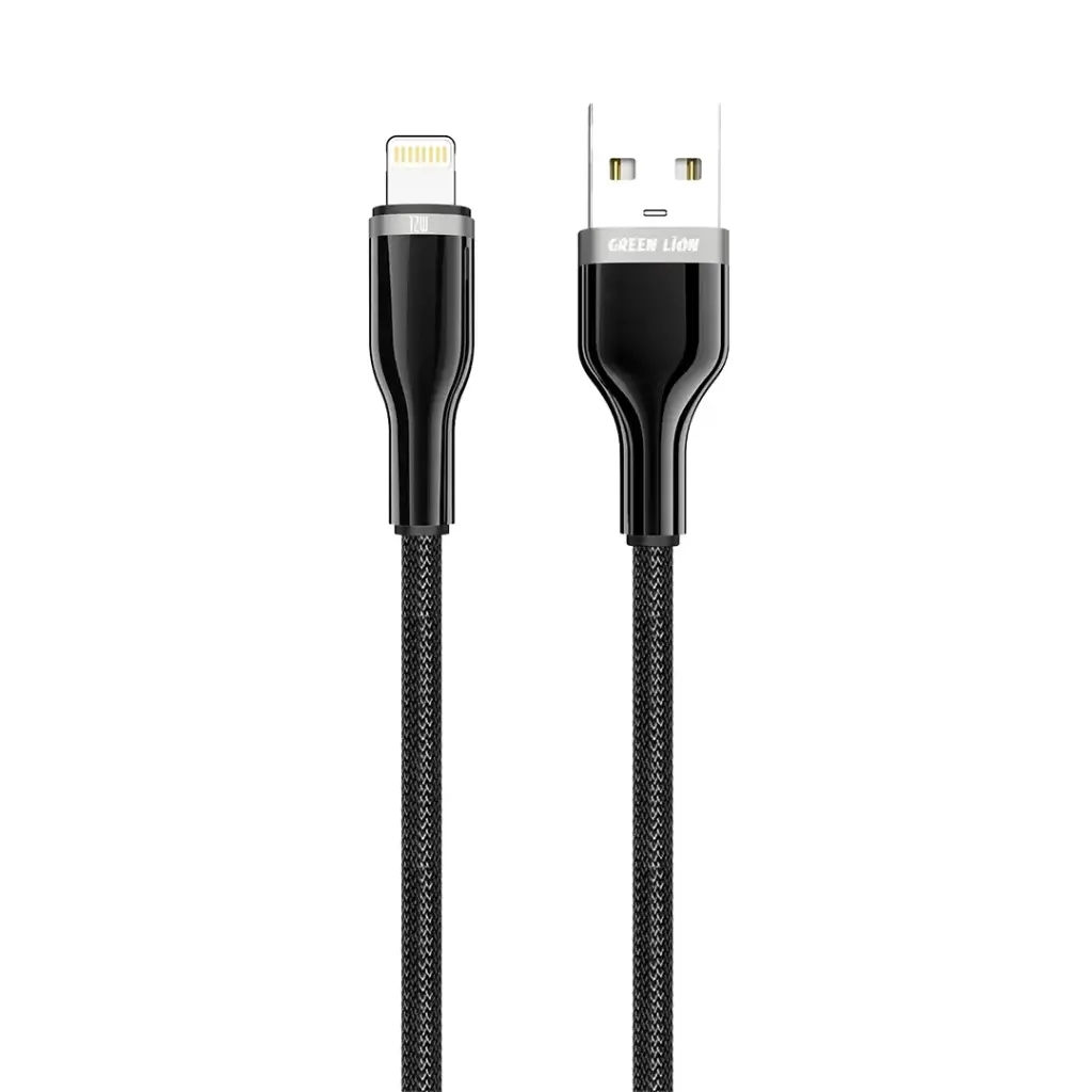 Green Lion USB-A to Lightning Braided Zinc Alloy Cable