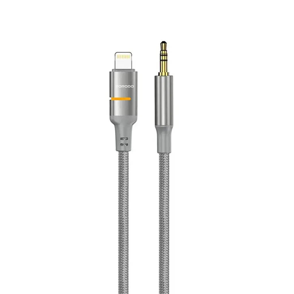 Porodo AUX to Lightning LED Cable