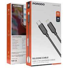 Porodo Silicone USB-C to Lightning Cable 27W