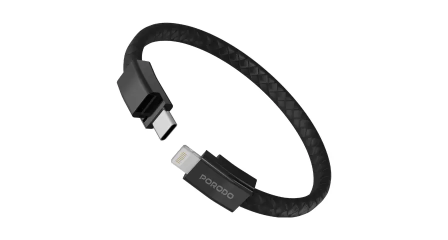 Porodo USB-C to Lightning Wristband Cable Magnetic Clasp