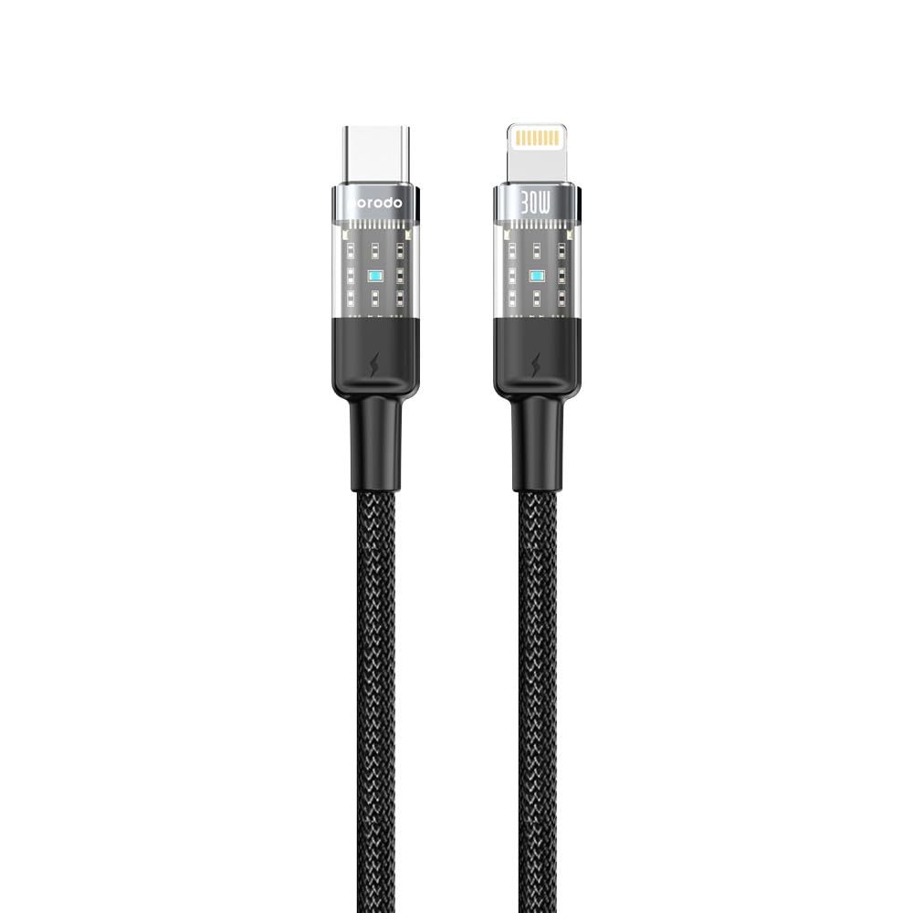 Porodo Type-C to Lightning Braided Cable 30W