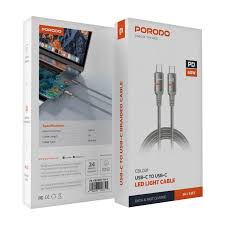 Porodo Type-C to Type-C Braided Cable 60W