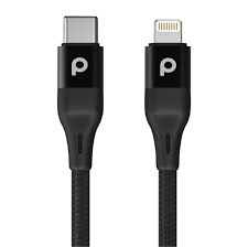 Porodo Aluminum Braided USB-C to Lightning Cable