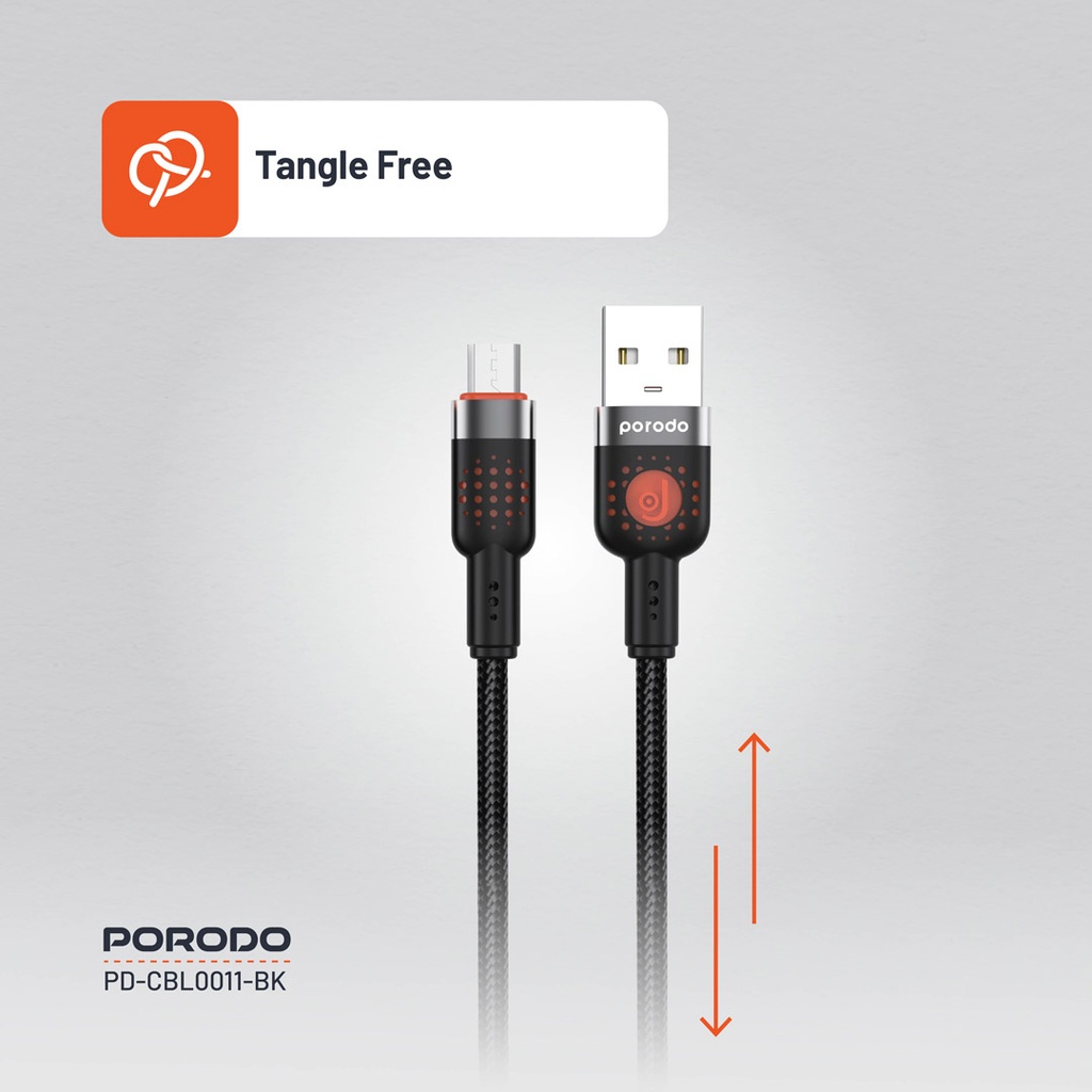Porodo Braided USB-A to Micro Cable