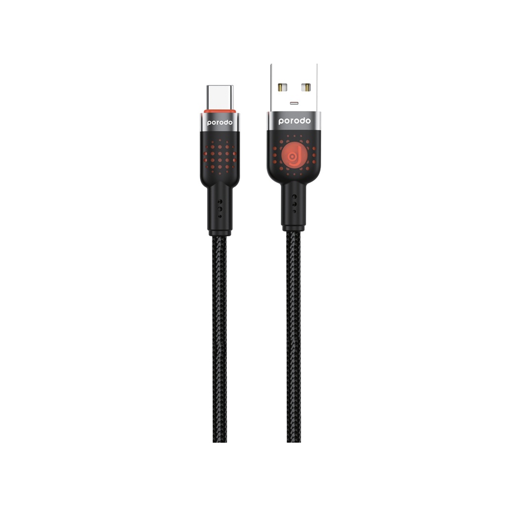 Porodo Braided USB-A to USB-C Cable