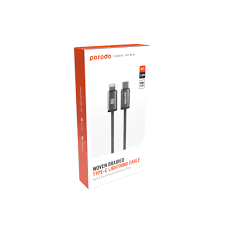 Porodo Woven Braided USB-C to Lightning Cable Aluminum Shell 1.2m