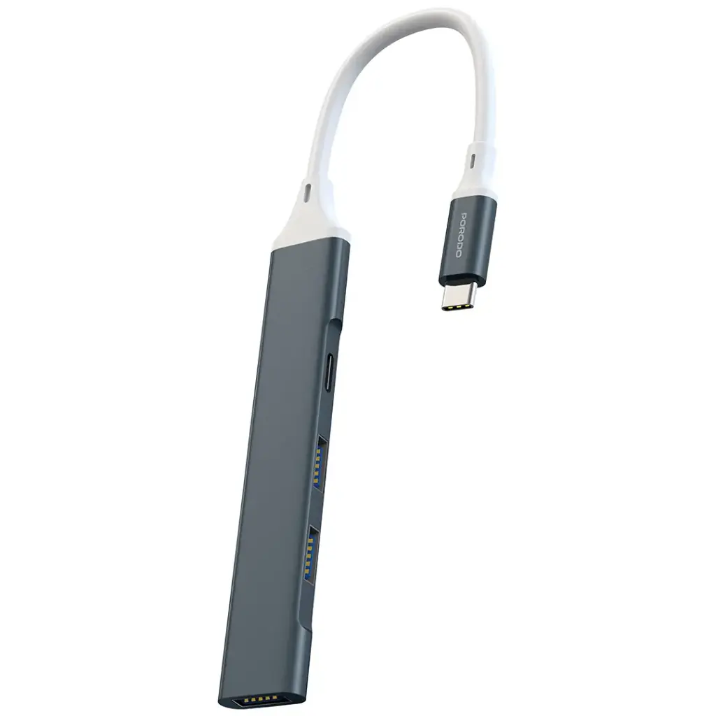 Porodo Multi-Connector Type-C Magnetic Connectors Fast Charge & Data Aluminum Shell