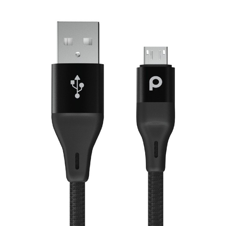 Porodo Braided USB-A to Micro USB Cable 2.4A 2.2m
