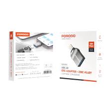 Porodo Zinc Alloy Lightning OTG Adapter
