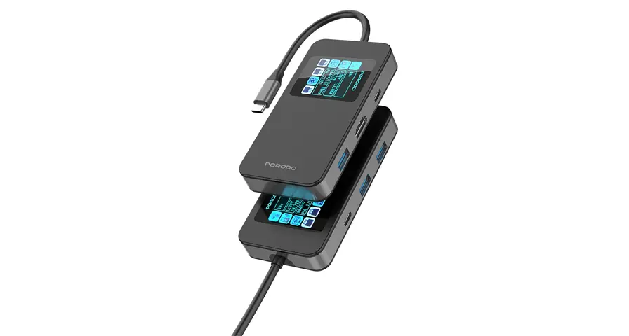 Porodo 6-in-1 Multi-Port USB-C Hub
