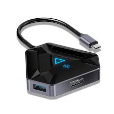 Porodo Gaming 6-in-1 4K HDMI USB-C Hub Gamers Edition