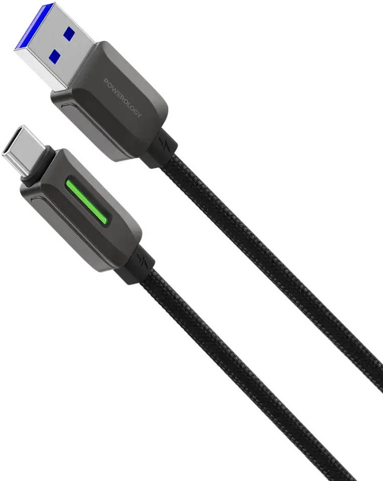 Powerology 12W Braided USB-A to USB-C Cable