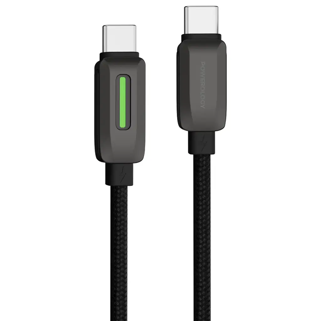 Powerology 60W Braided USB-C to USB-C Cable