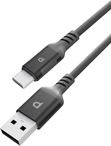 Powerology Power Sync Weave USB-A to USB-C 2m Cable PD 20W