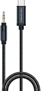 Powerology Braided AUX USB-C Audio Cable 1.2m