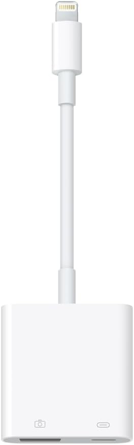 Apple Lightning на USB 3 адаптер для камеры белый