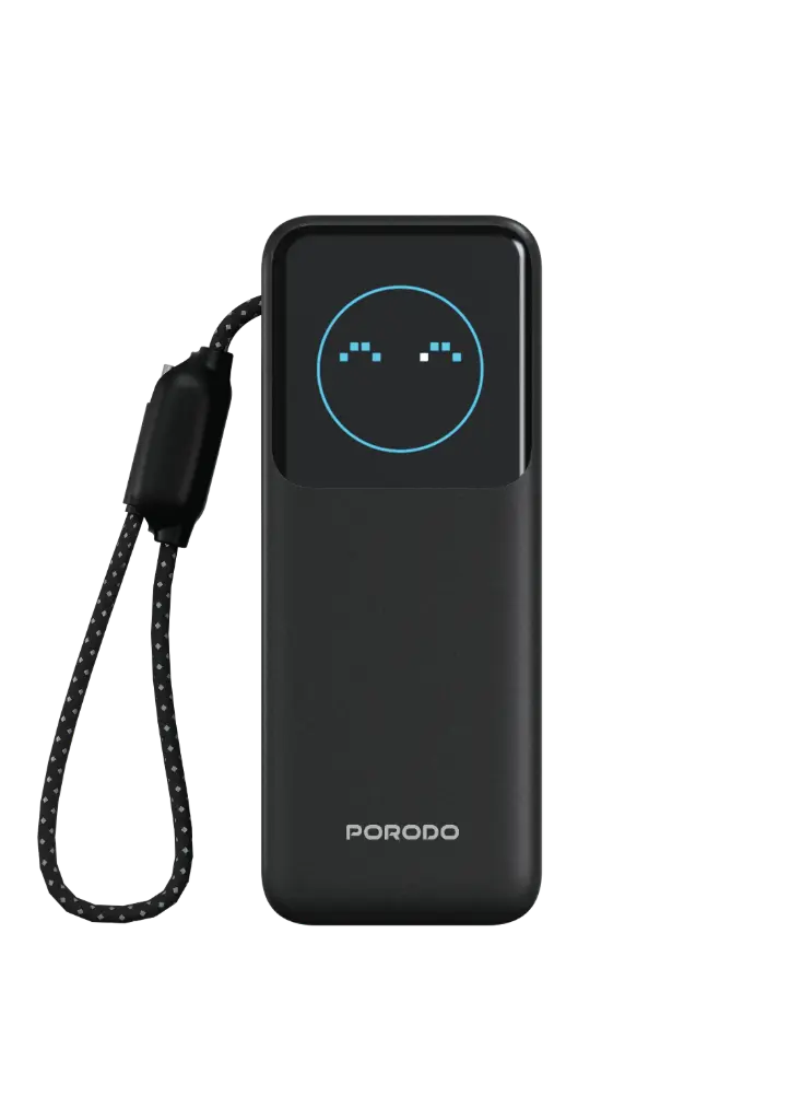 Porodo POLO II 20000mAh power bank со встроенными USB-C кабелями