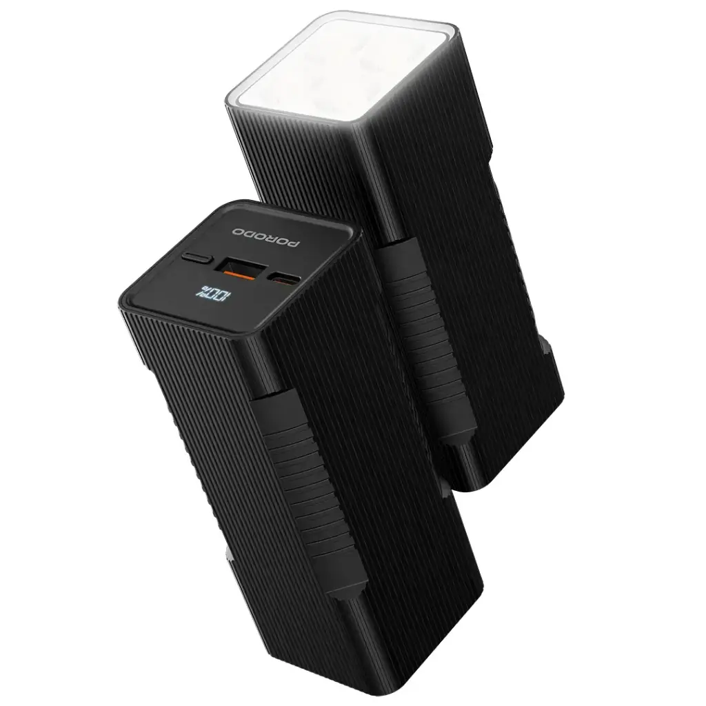 Porodo LUMERA 10000mAh power bank со встроенным фонариком