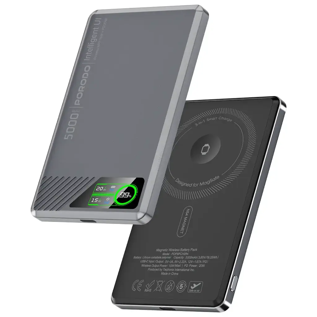 Porodo SlimMag 5000mAh магнитный power bank