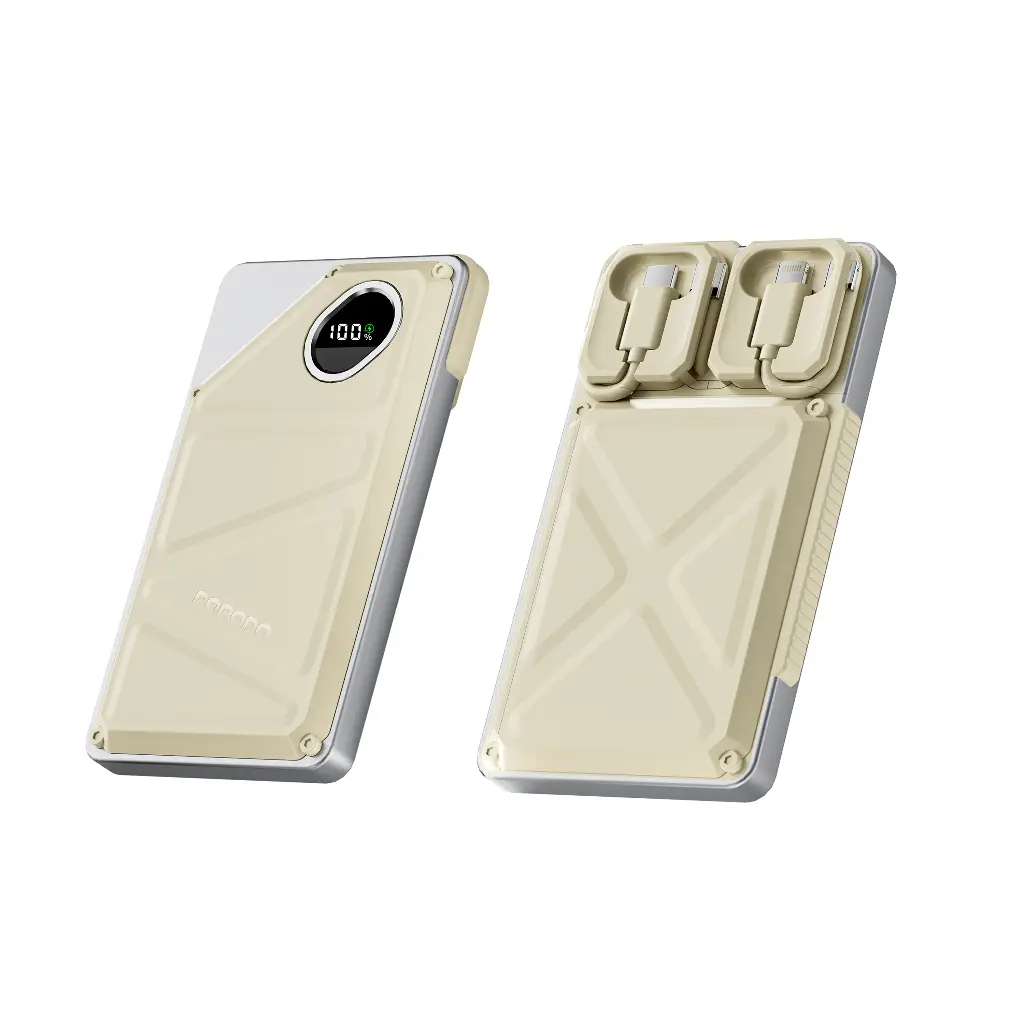 Porodo 10000mAh power bank со встроенными Type-C и Lightning