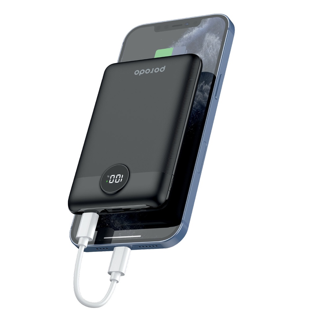 Porodo Super Slim 10000mAh power bank 20W PD & QC3.0 с быстрой зарядкой на 2 выхода