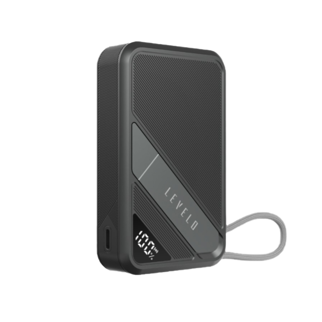 باور بانك Levelo AirLink Qi2 MagSafe بسعة 10000mAh مع حامل