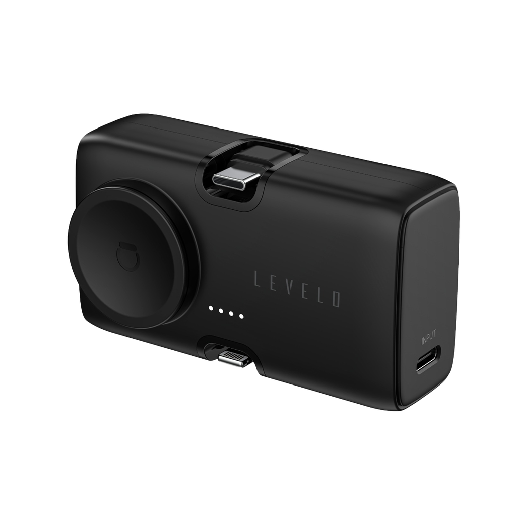 باور بانك Levelo Nova Mini محمول 5000mAh أسود