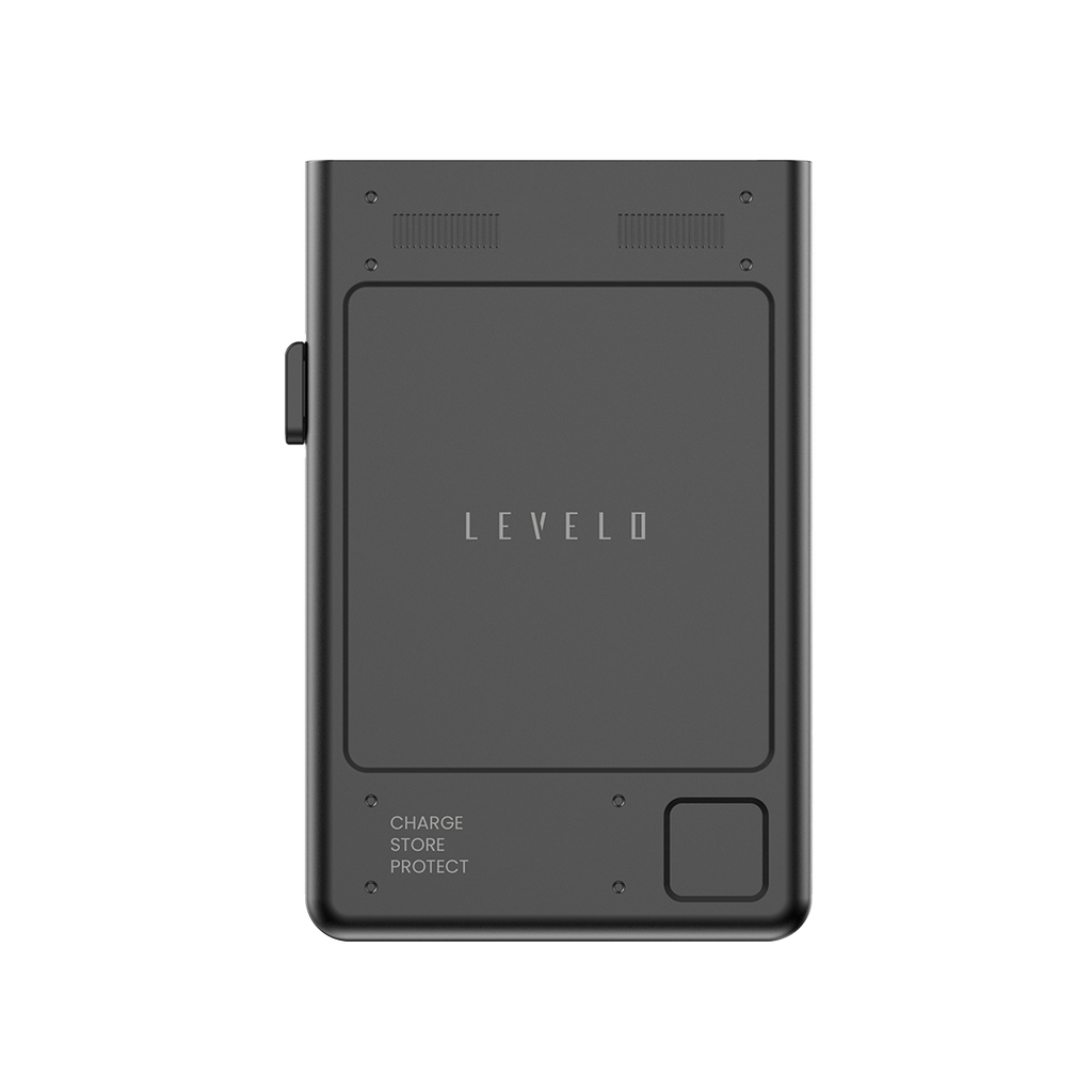 باور بانك Levelo Onyx محمول 5000mAh 3 في 1 مع حامل بطاقات