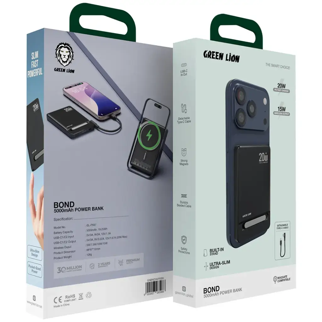 Green Lion Bond باور بانك 5000mAh