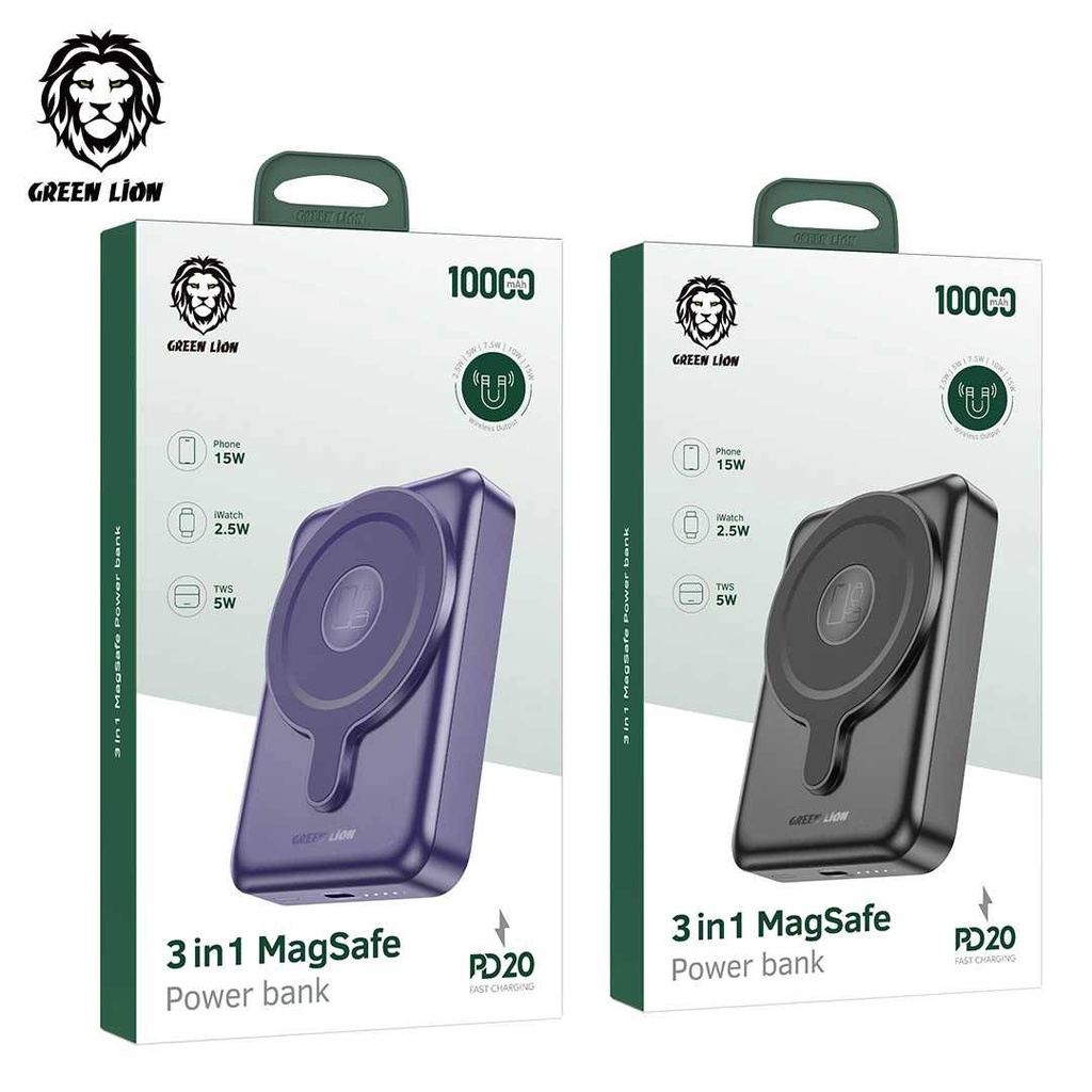 Green Lion Astro باور بانك 3 في 1 سعة 10000mAh PD 20W