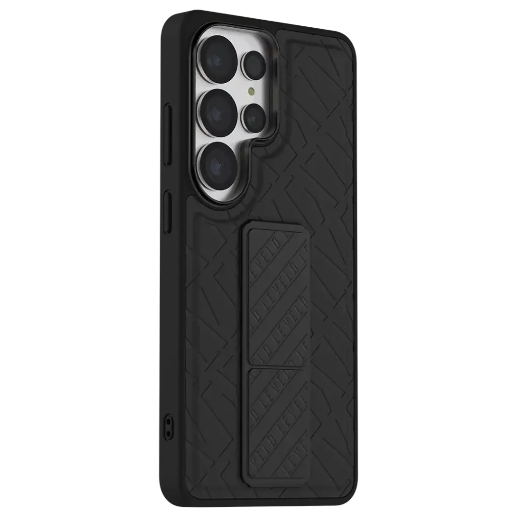 Levelo Morphix Cuero Grip Stand Case