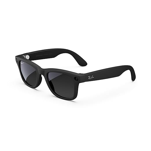 نظارات Ray-Ban Wayfarer الذكية Matte Black / Transitions Graphite Green مقاس 53 مم ‏(601S1M53)
