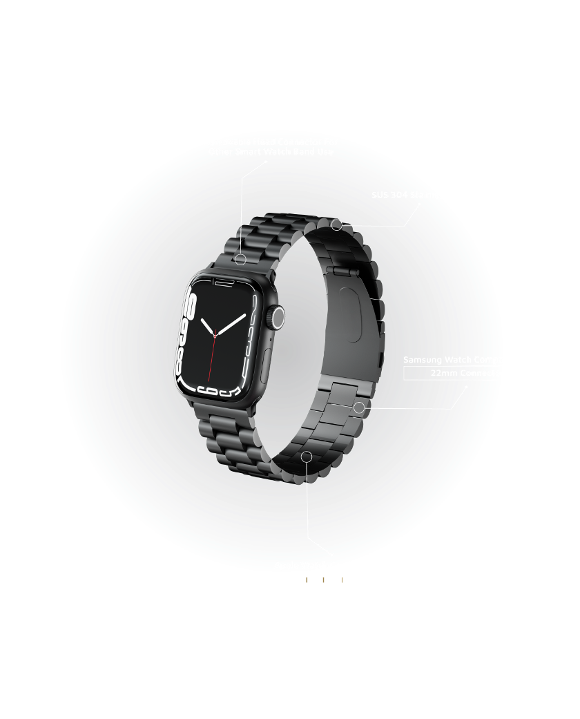 Levelo Daytona metal watch strap