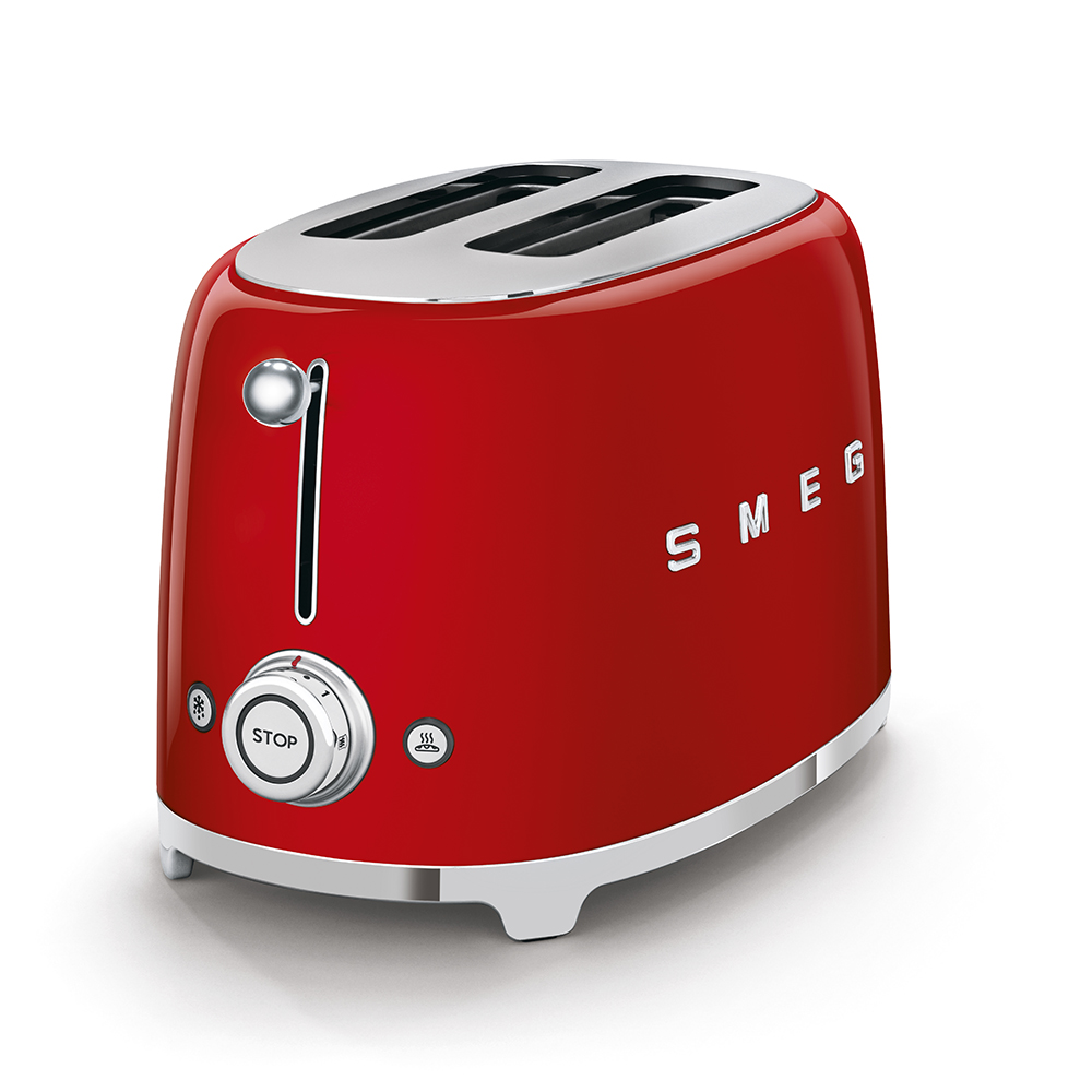 Smeg Тостер на 2 ломтика Red (TSF01RDUK)