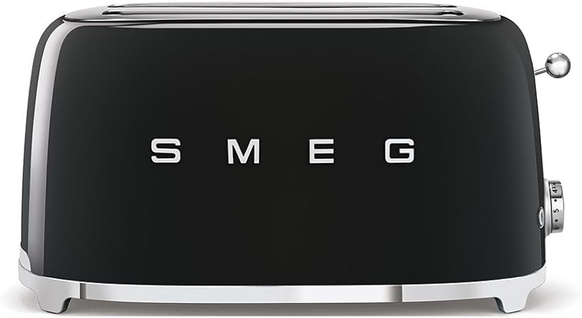 Smeg Тостер на 4 ломтика Black (TSF02BLUK)